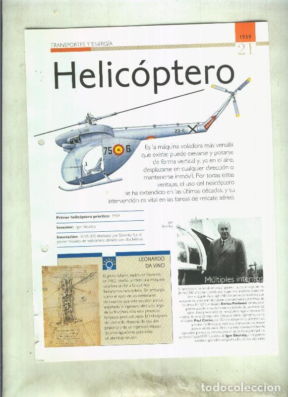 Postales: Helicoptero: son 4 paginas y - varios