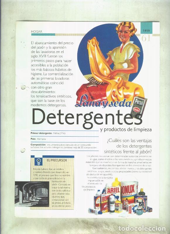Postales: Detergentes: son 4 paginas y - varios