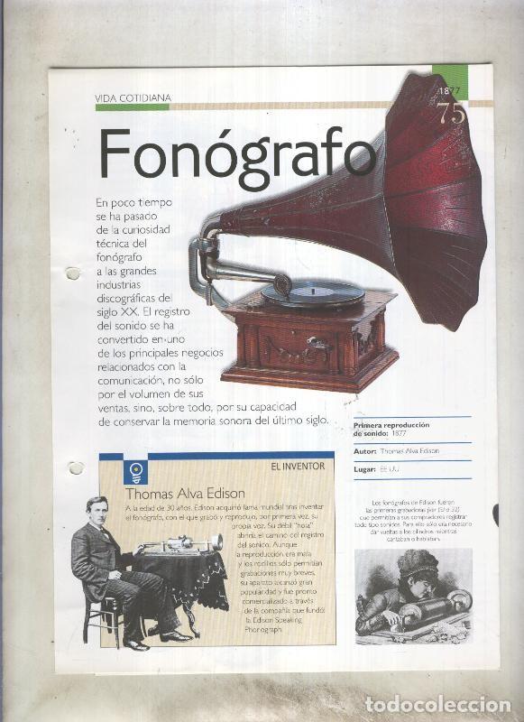 Postales: Fonografo: son 4 paginas y - varios