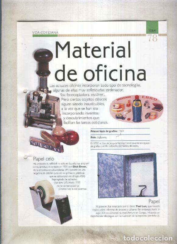 Postales: Material de oficina: son 4 paginas y - varios