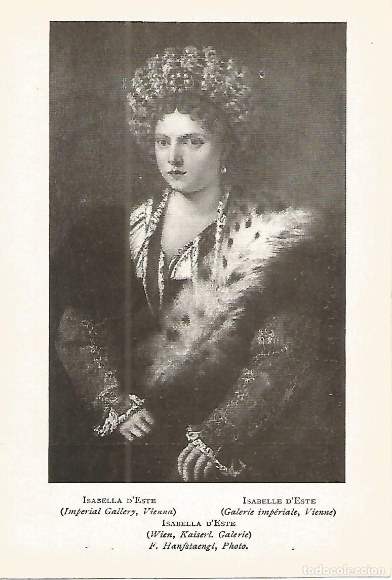 Postais: Lamina 259: TIZIANO. Isabel de Este - Varios