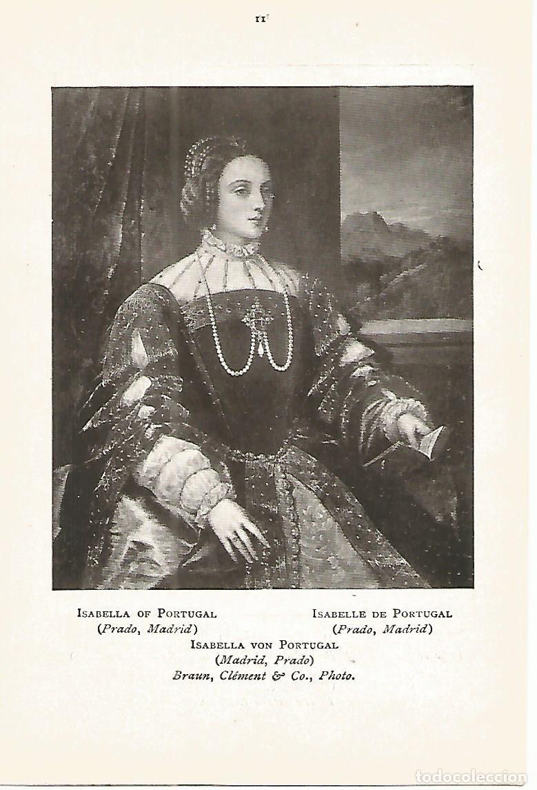 Postkarten: Lamina 255: TIZIANO. Isabel de Portugal - Varios