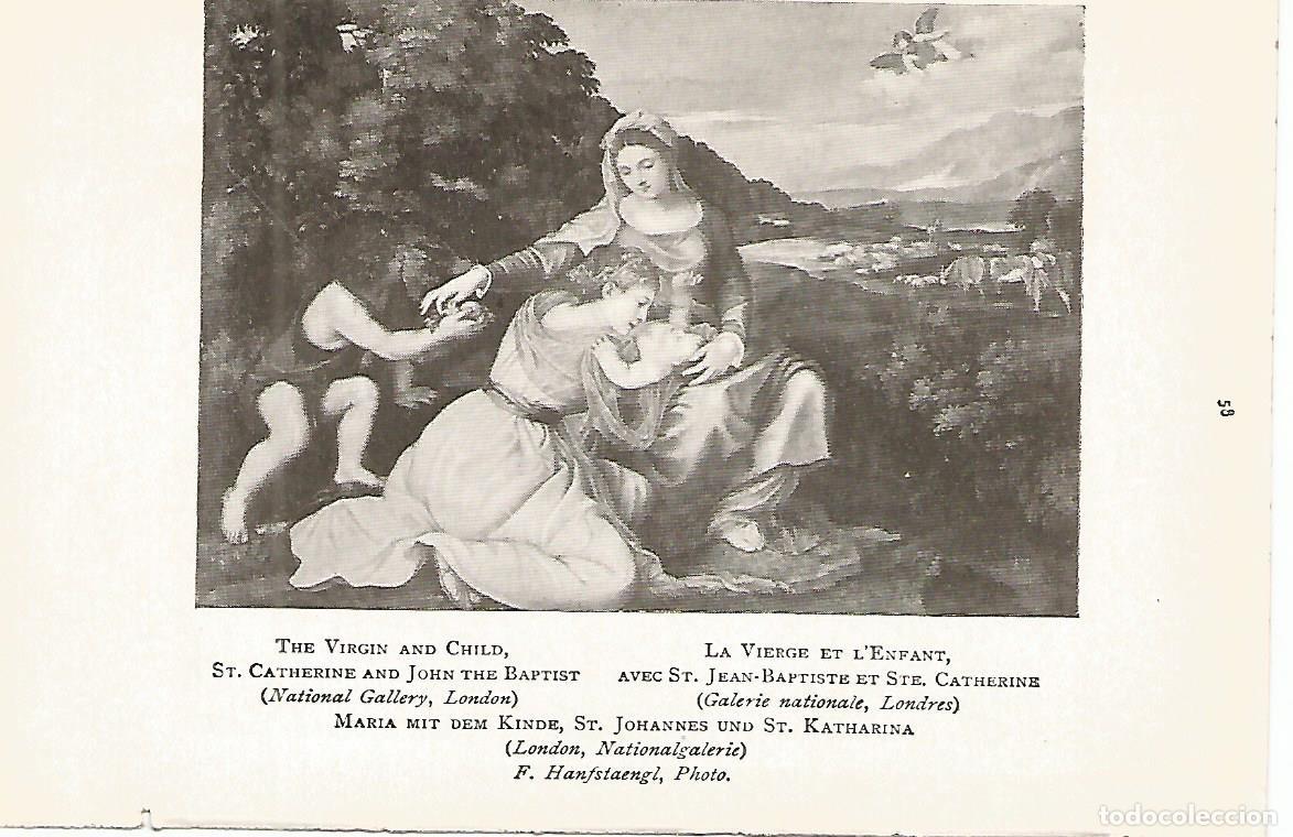 Postkarten: Lamina 278: TIZIANO. La Virgen y el Ni&ntilde;o con Santa Catalina y Juan el Bautista - Varios
