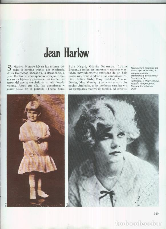 Cartoline: Jean Harlow: 19 paginas, 43 fotos color y blanco/negro - varios