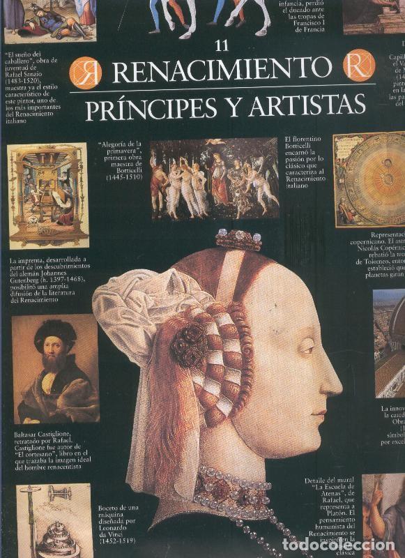 Postales: Escenarios de la historia numero 11: Renacimiento, principes y artistas - varios