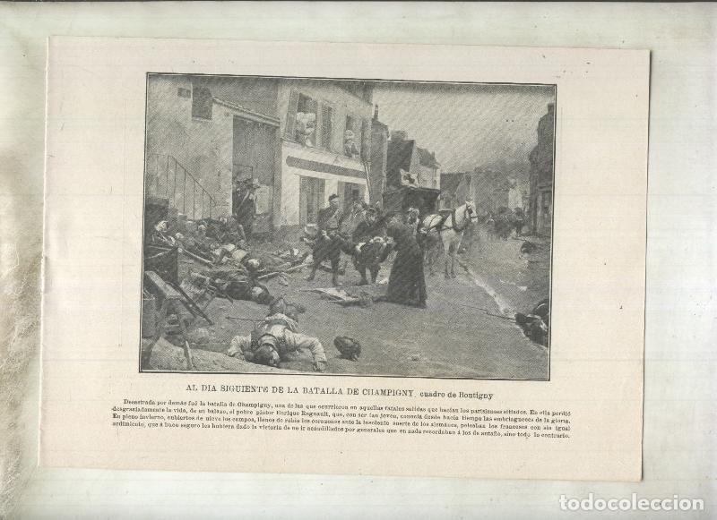 Postais: Joyas del Arte lamina numero 08: Batalla de Champigny de Boutigny - varios