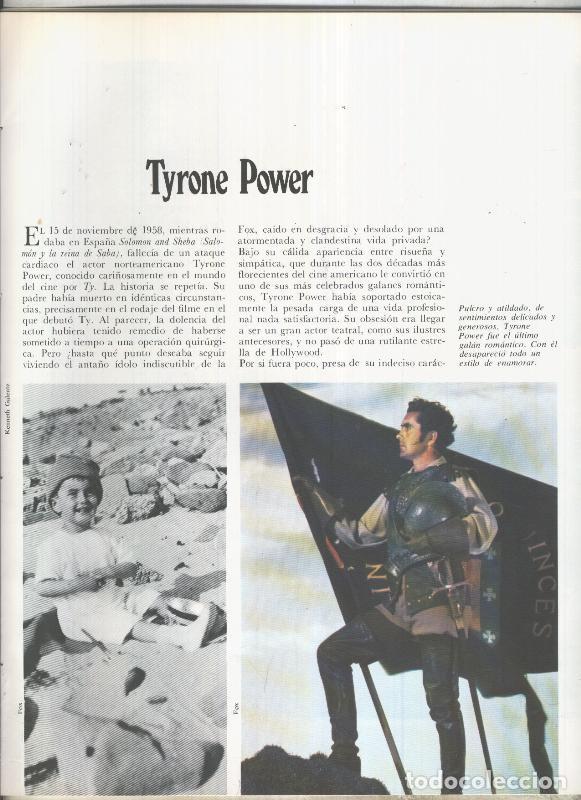 Postales: Tyrone Powe: 19 paginas, 43 fotos color y blanco/negro - varios