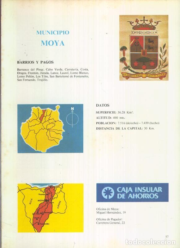Postales: Municipio Canario de Moya: 4 paginas, 8 fotos color - varios