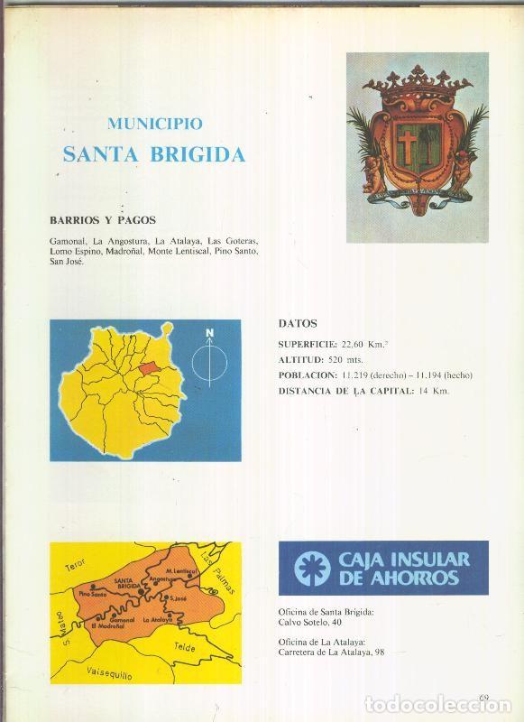 Postales: Municipio Canario de Santa Brigida: 4 paginas, 10 fotos color - varios