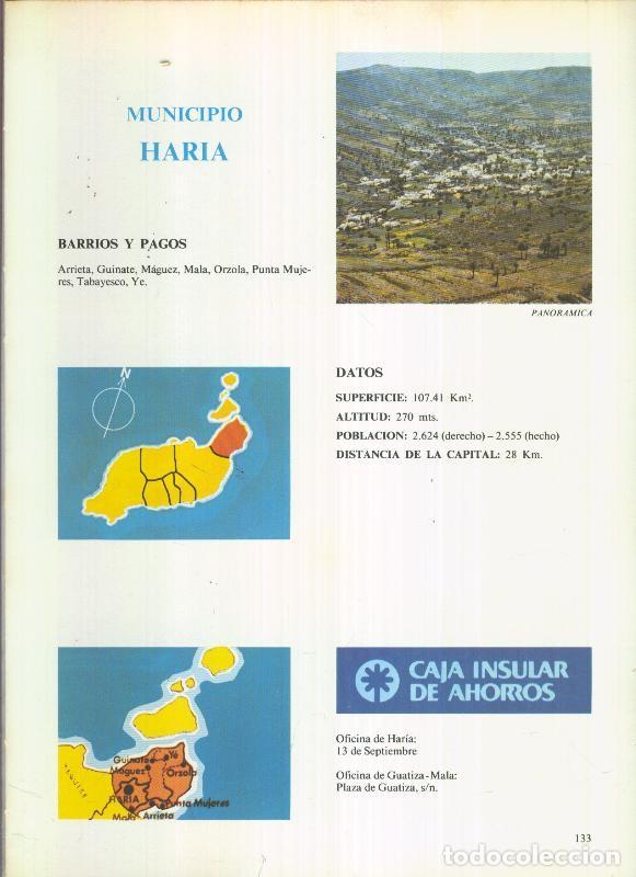 Postales: Municipio Canario de Haria : 4 paginas, 9 fotos color - varios