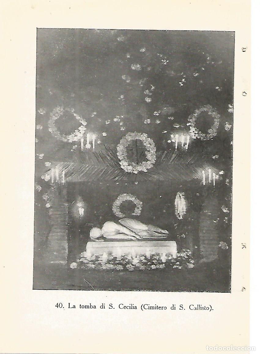 Cartoline: Lamina 458: CATACUMBAS DE ROMA. Tumba de Santa Cecilia. Cementerio de San Calixto - P. Sisto Scaglia