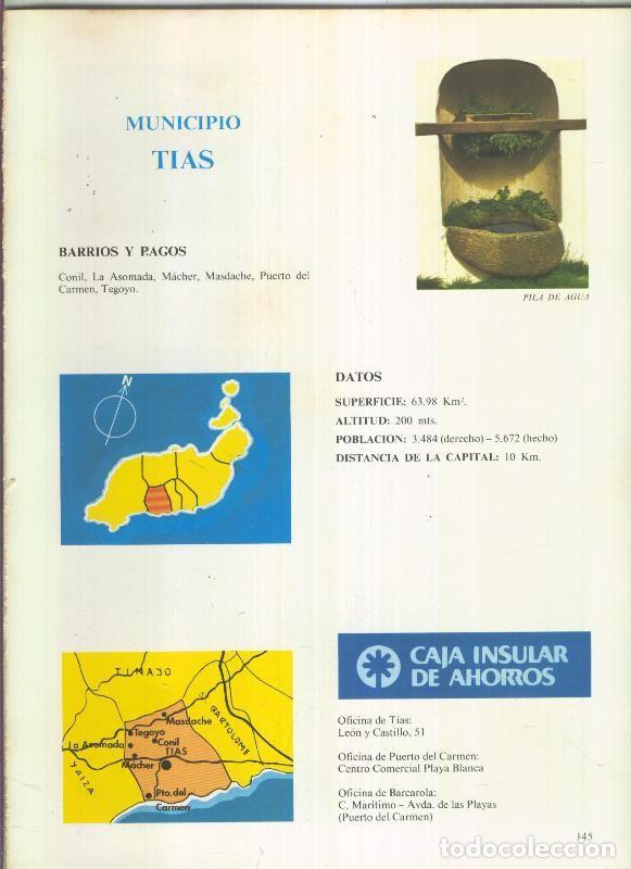 Postales: Municipio Canario de Tias : 4 paginas, 9 fotos color - varios