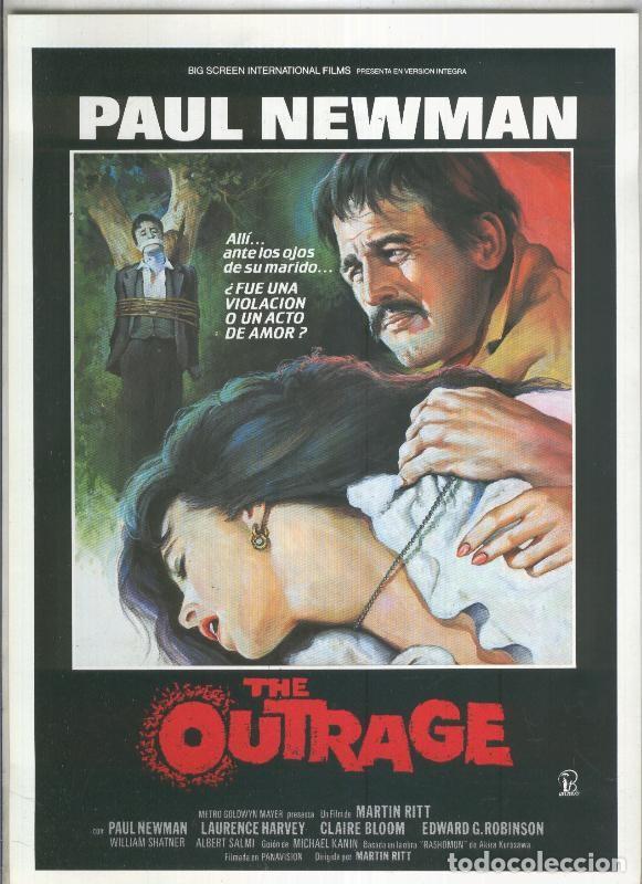 Cartes Postales: Caratula cine: The Outrage copn Paul Newman y Laurence Harvey - Varios