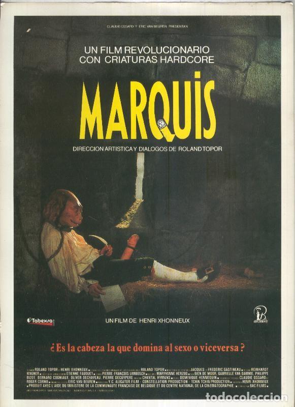 Postales: Caratula cine: Marquis, un film revolucionario con criaturas Hardcore - Varios