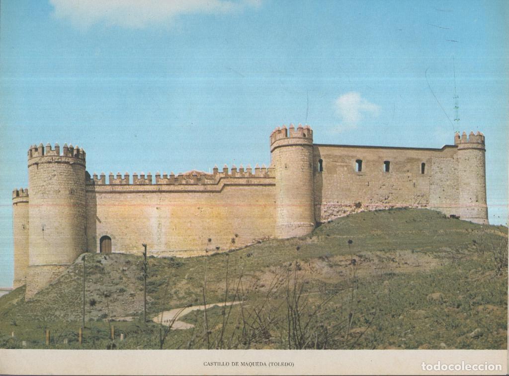 Postkarten: Lamina Castillos de Espa&ntilde;a Edicion 1967 No.063: CASTILLO DE MAQUEDA (TOLEDO) - VARIOS