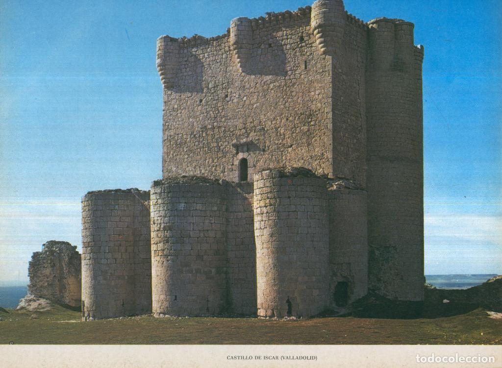Cartes Postales: Lamina Castillos de Espa&ntilde;a Edicion 1967 No.079: CASTILLO DE ISCAR (VALLADOLID) - VARIOS