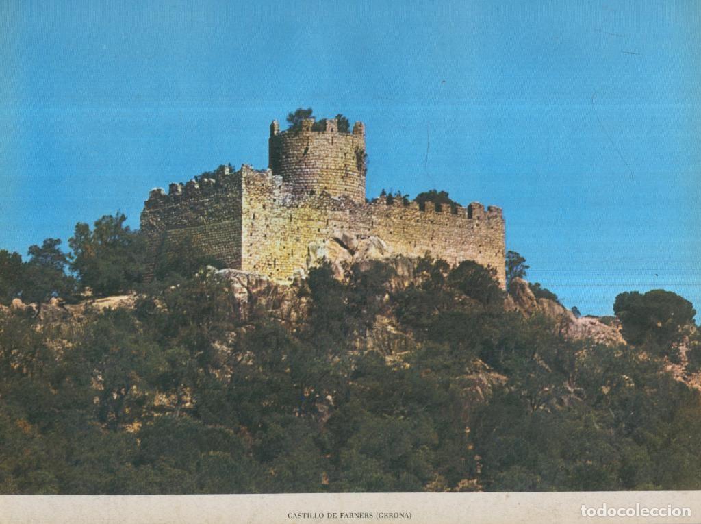 Cartoline: Lamina Castillos de Espa&ntilde;a Edicion 1967 No.089: CASTILLO DE FARNERS (GIRONA) - VARIOS