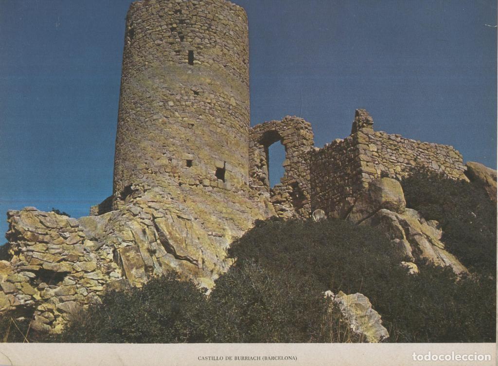 Cartoline: Lamina Castillos de Espa&ntilde;a Edicion 1967 No.105: CASTILLO DE BURRIACH (BARCELONA) - VARIOS