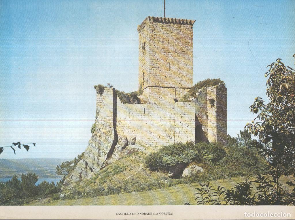Postais: Lamina Castillos de Espa&ntilde;a Edicion 1967 No.118: CASTILLO DE ANDRADE (LA CORU&Ntilde;A) - VARIOS