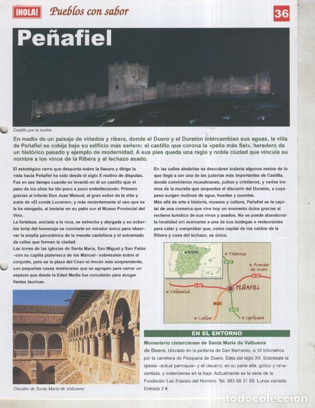 Postkarten: Guia HOLA de pueblos con sabor, ficha 36: Pe&ntilde;afiel - Varios