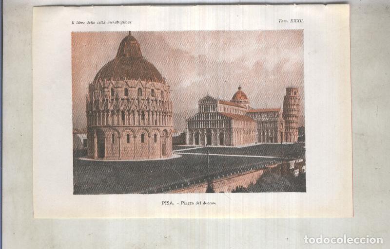Postkarten: Lamina 33: Pisa: Piaza del duomo - varios