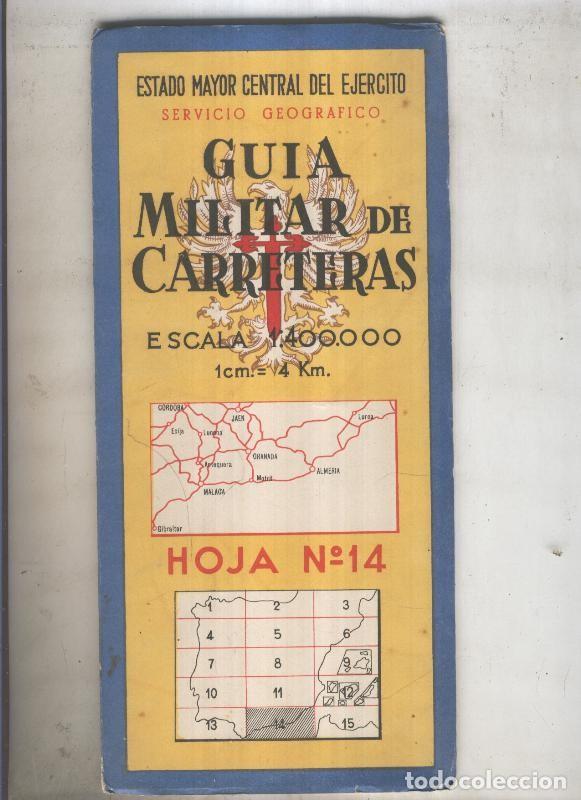 Postkarten: GUIA MILITAR DE CARRETERAS numero 14 de 1959 - VARIOS