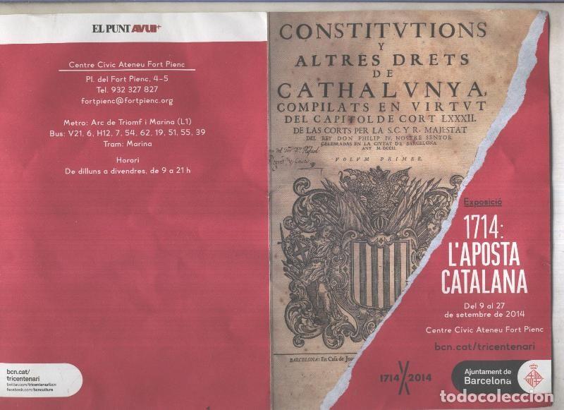 Postkarten: Exposicio 1714: L,aposta catalana del 9 al 27.12.2014 - varios