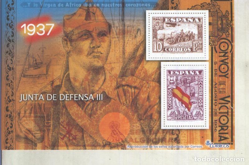 Postkarten: La Guerra Civil Espa&ntilde;ola en sellos de correos: Juego 2 sellos 1937: Junta de Defensa III - varios