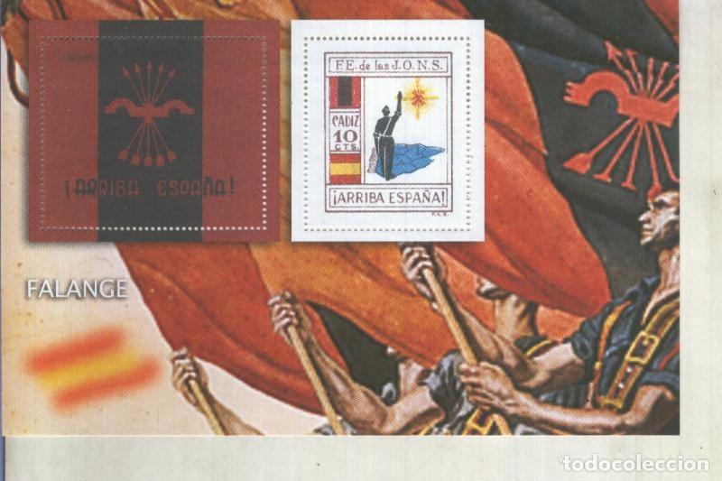 Postkarten: La Guerra Civil Espa&ntilde;ola en sellos de correos: Juego 2 sellos: Falange - varios