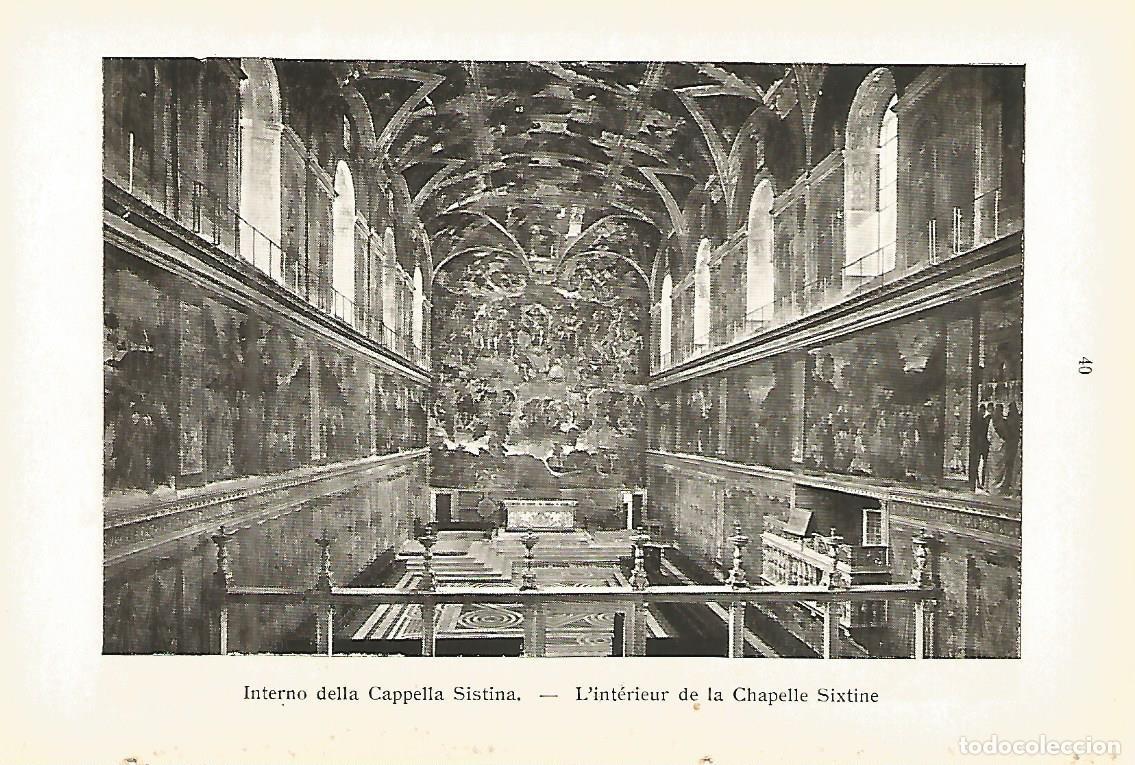 Postais: Lamina 789: VATICANO. Interior de la Capilla Sixtina - Varios