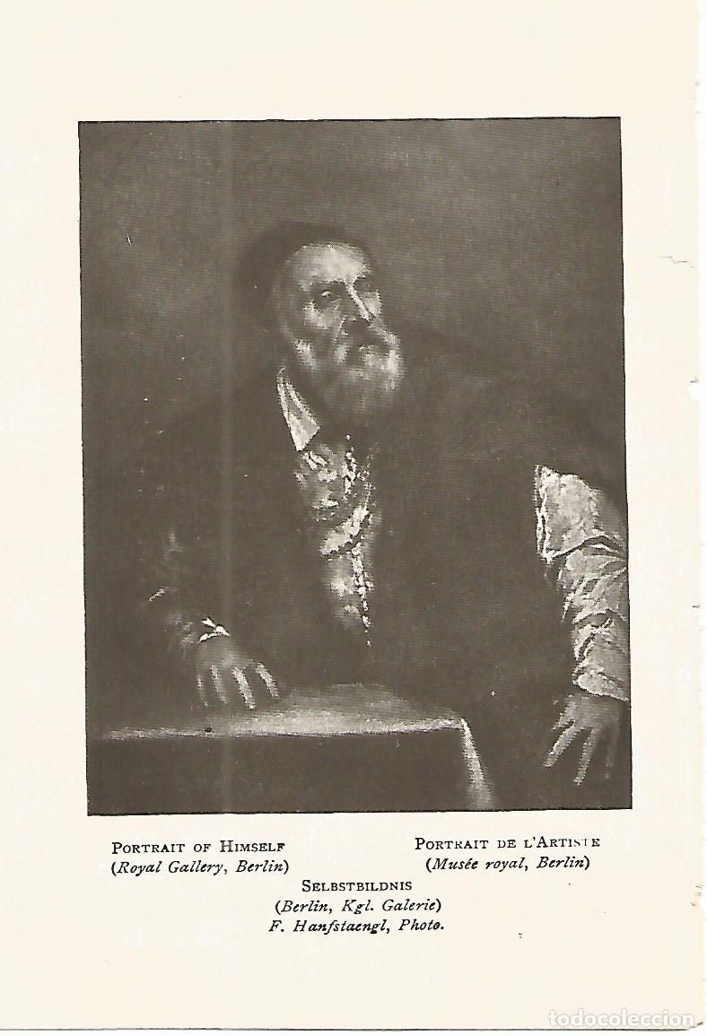 Postales: Lamina 802: TIZIANO. Autorretrato - Varios
