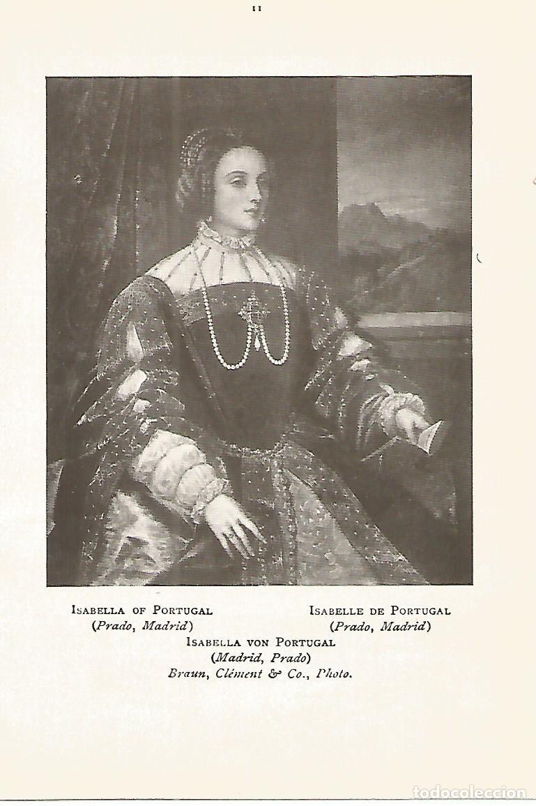 Postcards: Lamina 806: TIZIANO. Isabel de Portugal - Varios