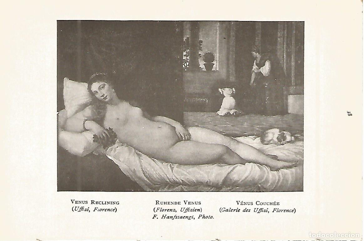 Postales: Lamina 819: TIZIANO. Venus reclinada - Varios