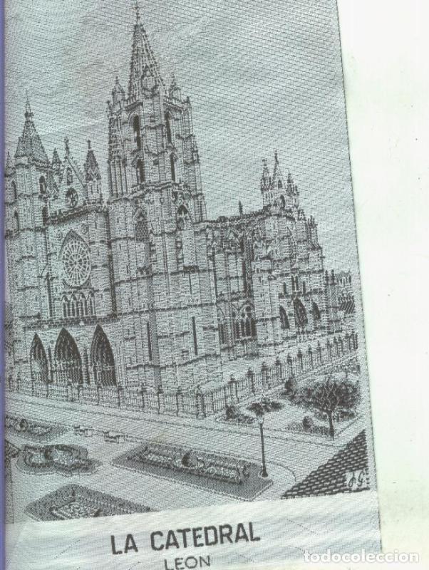 Postkarten: Parche de tela de la Catedral de Leon, - Varios