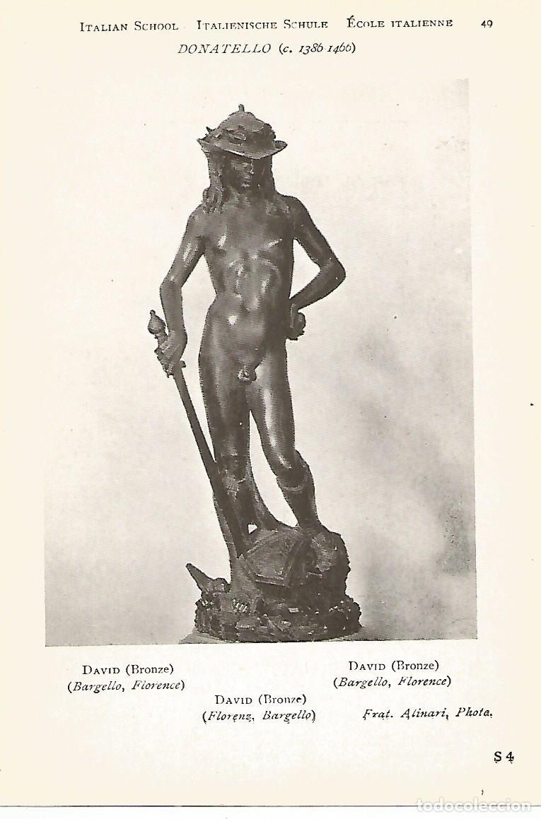 Postales: Lamina 920: DONATELLO. David - Varios