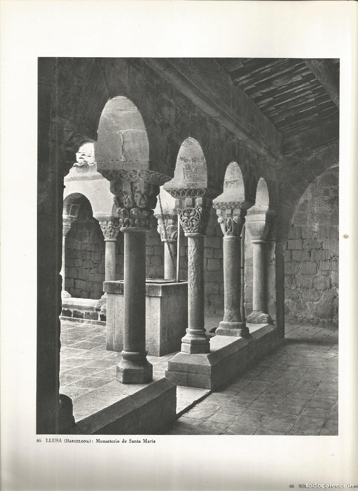 Postkarten: Lamina 028: LLUSA (Barcelona). Monasterio de Santa Maria - Marcel Durliat