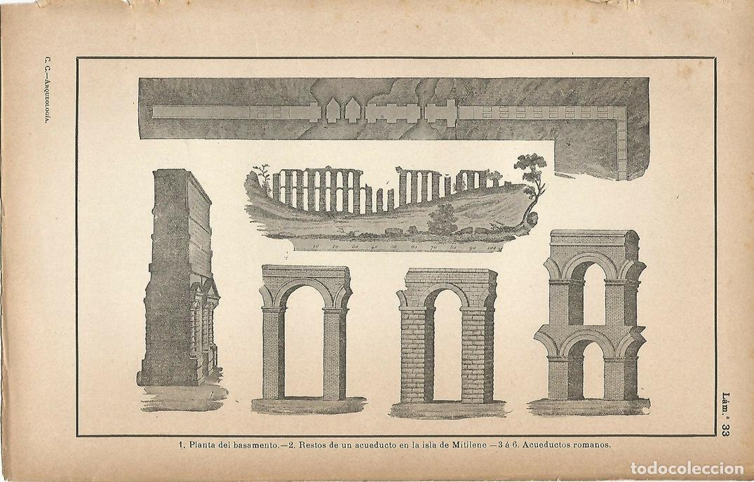 Postkarten: Lamina 033: Acueductos romanos - C&eacute;sar Cant&uacute;