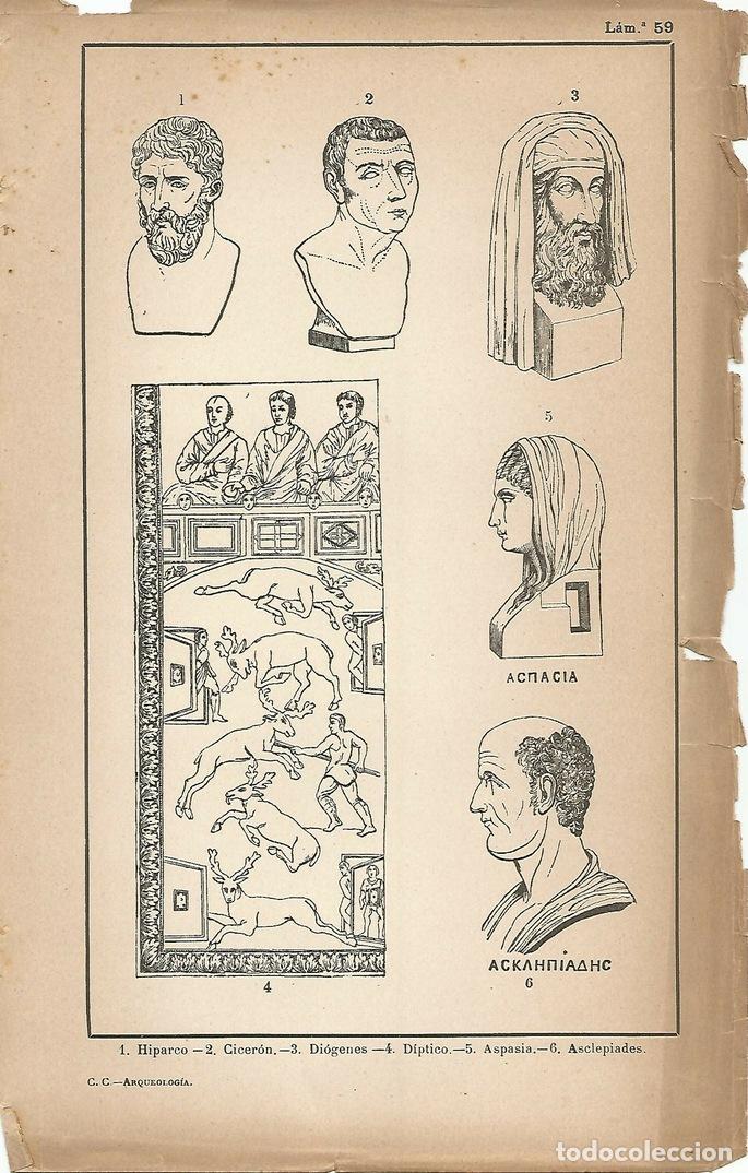 Cartoline: Lamina 059: Personajes de Grecia y Roma - C&eacute;sar Cant&uacute;