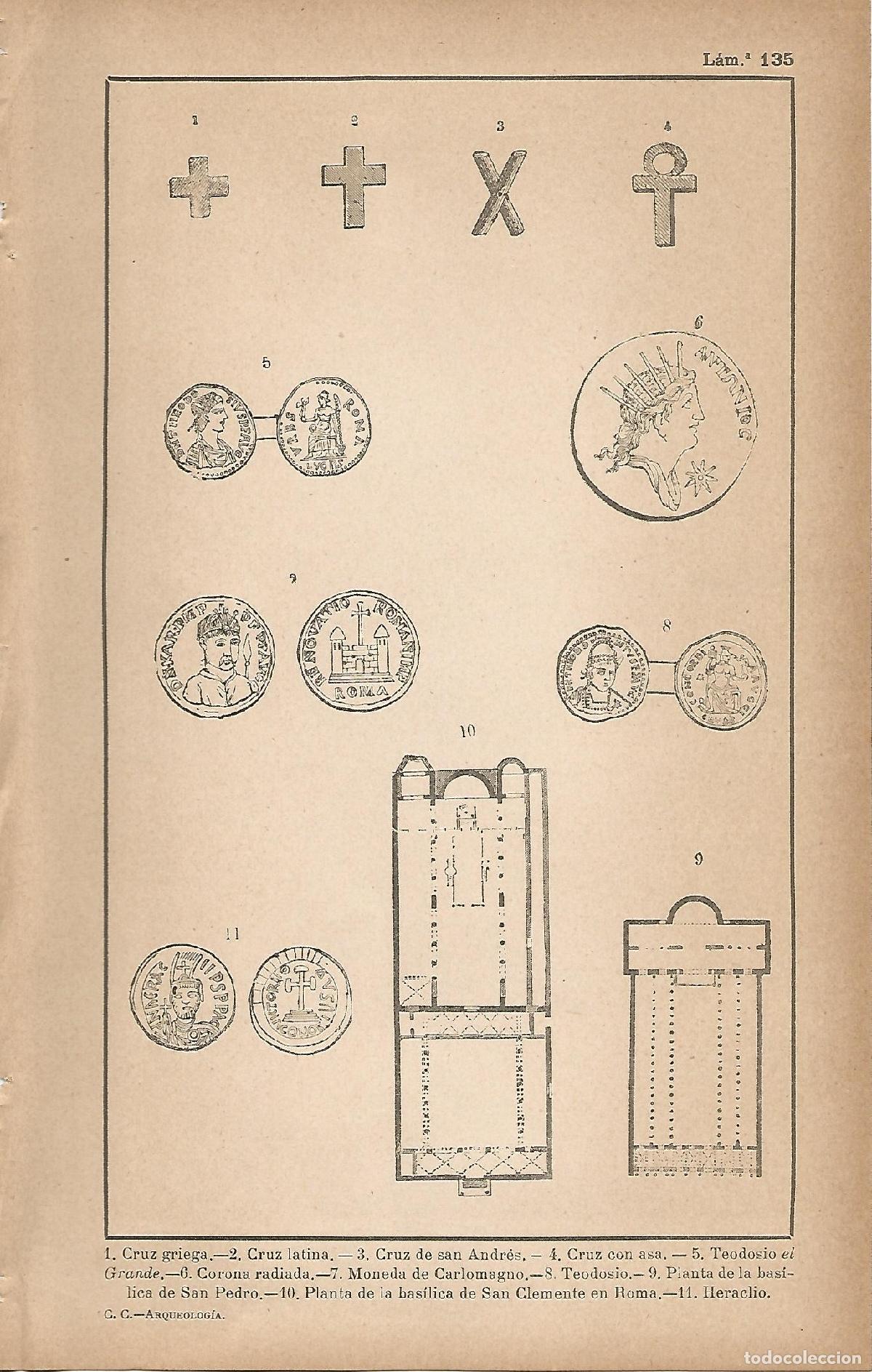 Postcards: Lamina 135: Arqueologia paleocristiana - C&eacute;sar Cant&uacute;