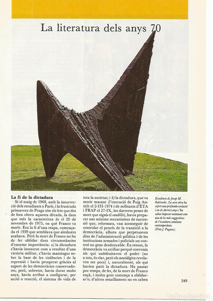 Postales: FASCICULO 0024: LA LITERATURA DELS ANYS 70 - Enric Sull&agrave;