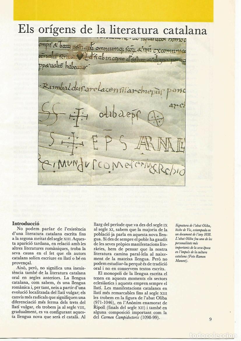 Postales: FASCICULO 0029: ELS ORIGENS DE LA LITERATURA CATALANA - Teresa Pinyol