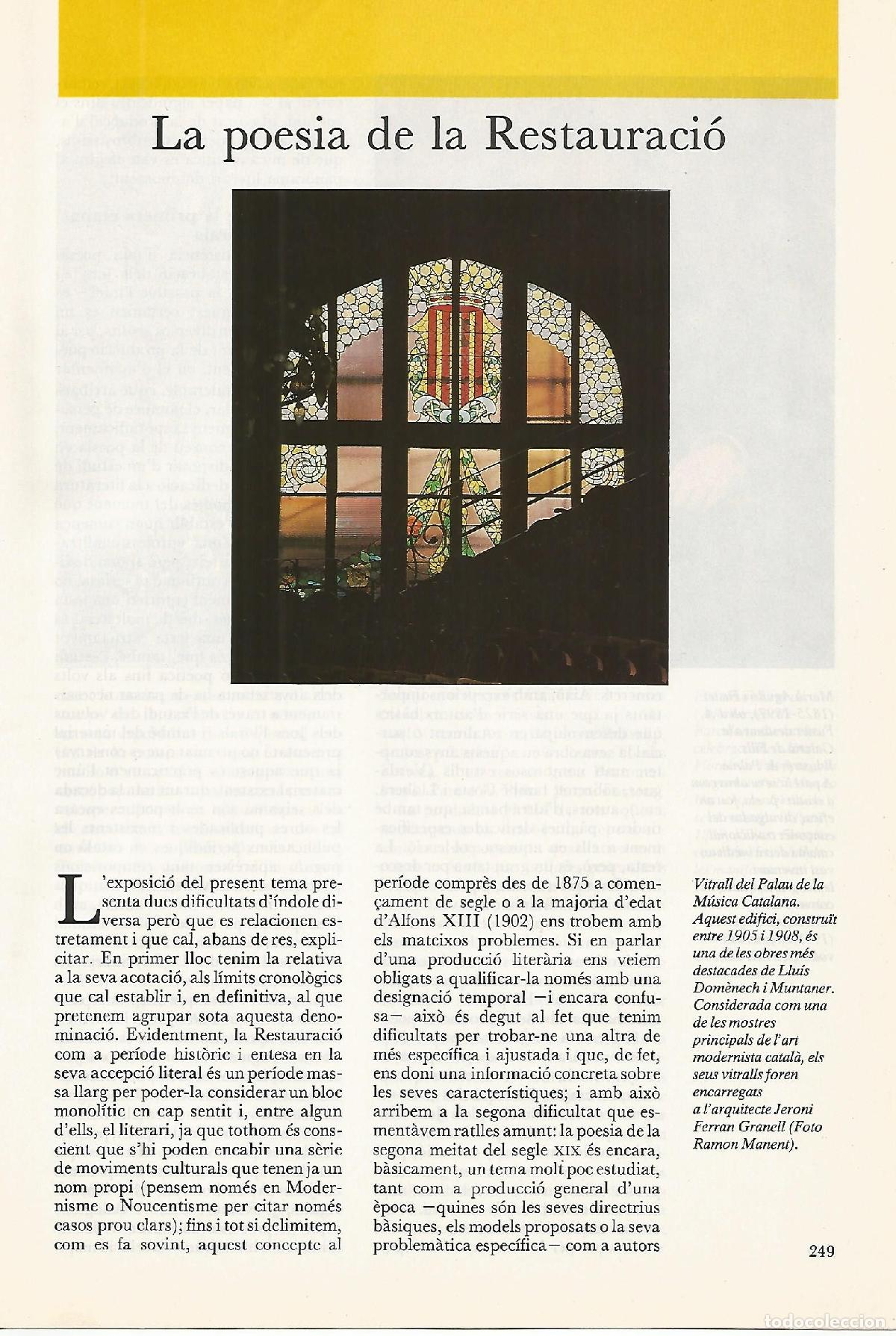 Postales: FASCICULO 0049: LA POESIA DE LA RESTAURACIO - Margalida Tom&agrave;s