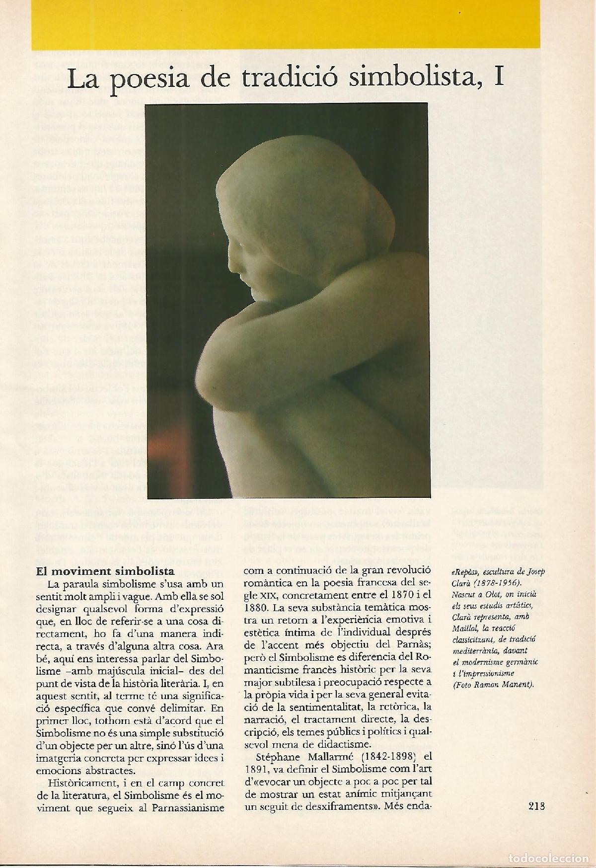 Postales: FASCICULO 0072: LA POESIA DE TRADICIO SIMBOLISTA I - Alfred Sargatal