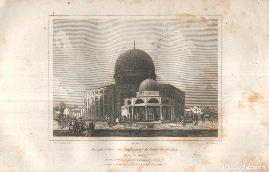 Cartoline: LAMINA/GRABADO 25: Mezquita de OMAR, sobre el templo de Salomon - Catherwood, Roberts