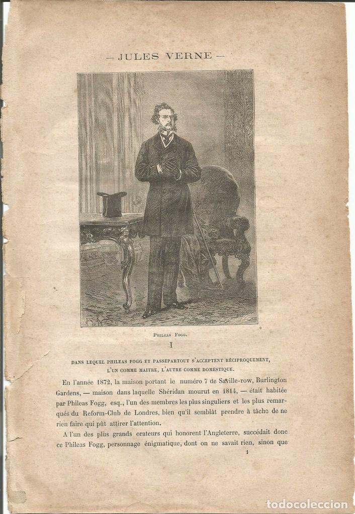 Postkarten: LAMINA 1196: VERNE. Phileas Fogg - Jules Verne