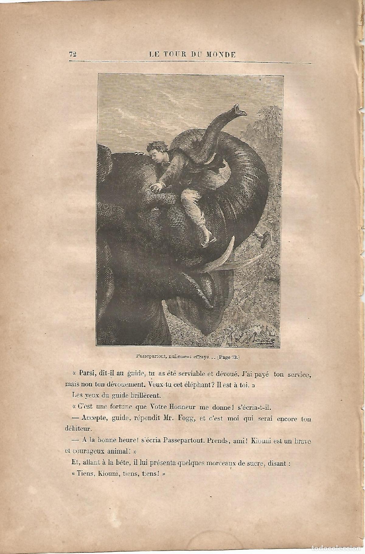 Cartoline: LAMINA 1213: VERNE. Passepartout nullement effaye� - Jules Verne