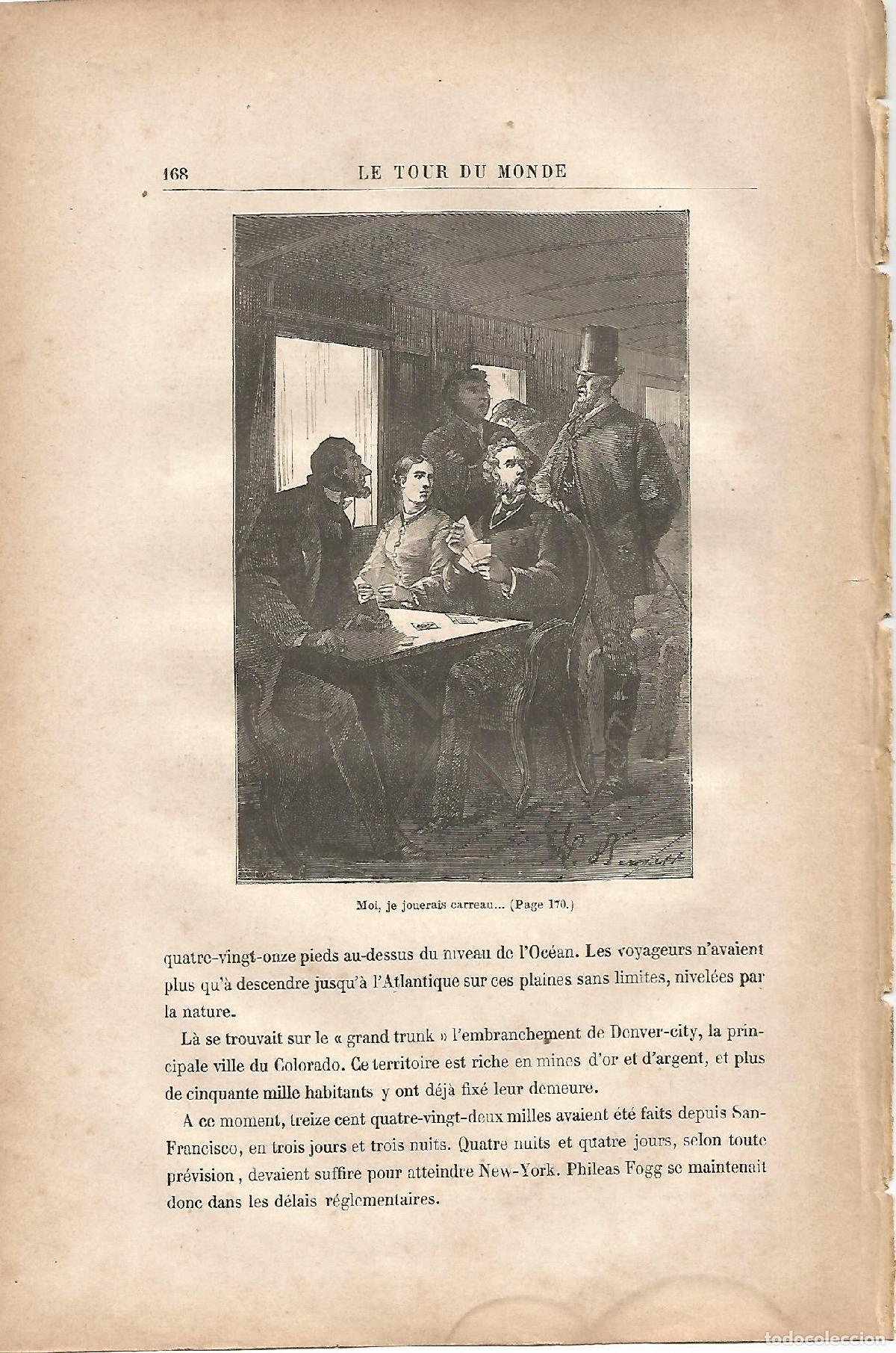 Postais: LAMINA 1237: VERNE. Moi je jouerais carreau� - Jules Verne