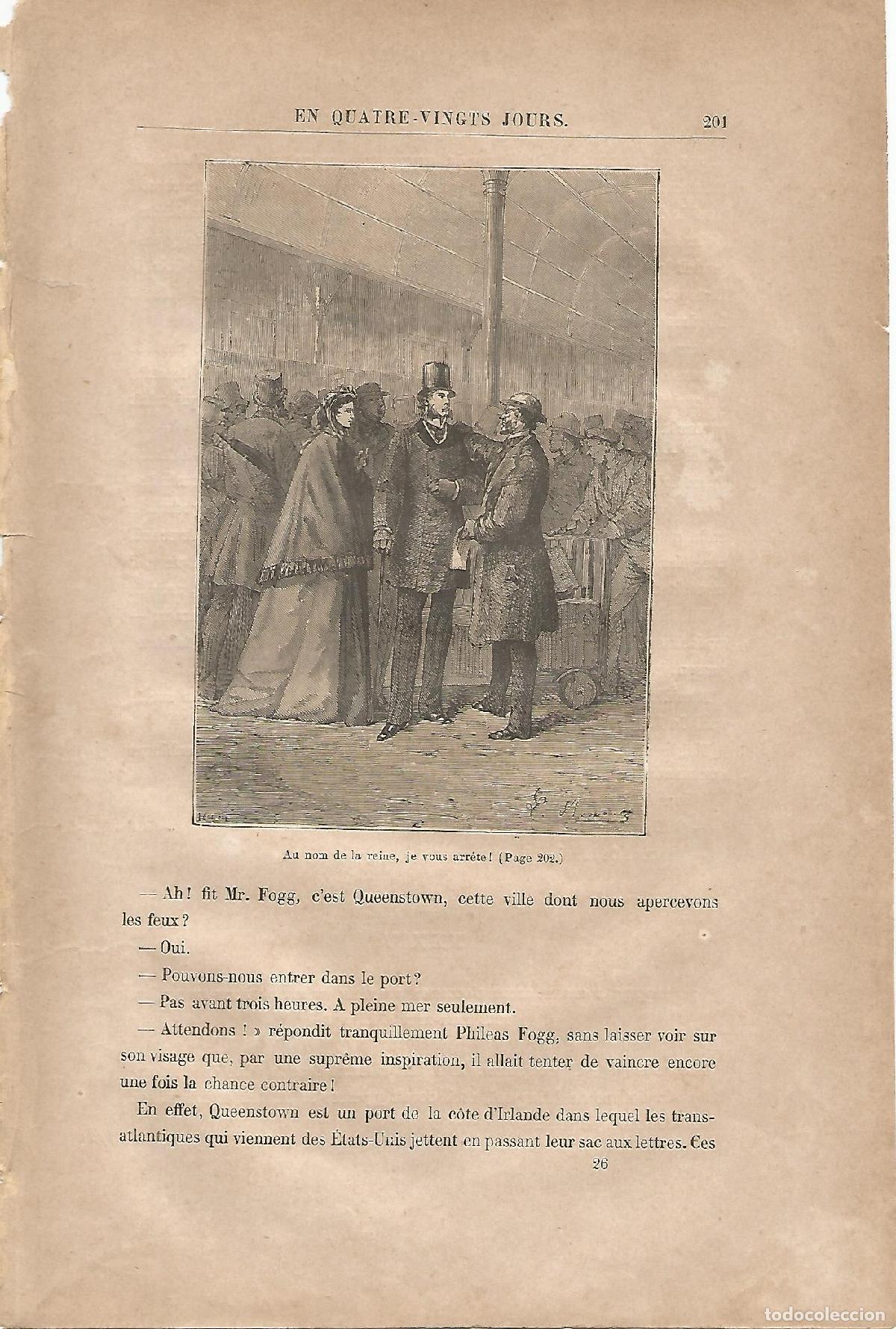 Postkarten: LAMINA 1246: VERNE. Au nom de la reine je vous arrete! - Jules Verne