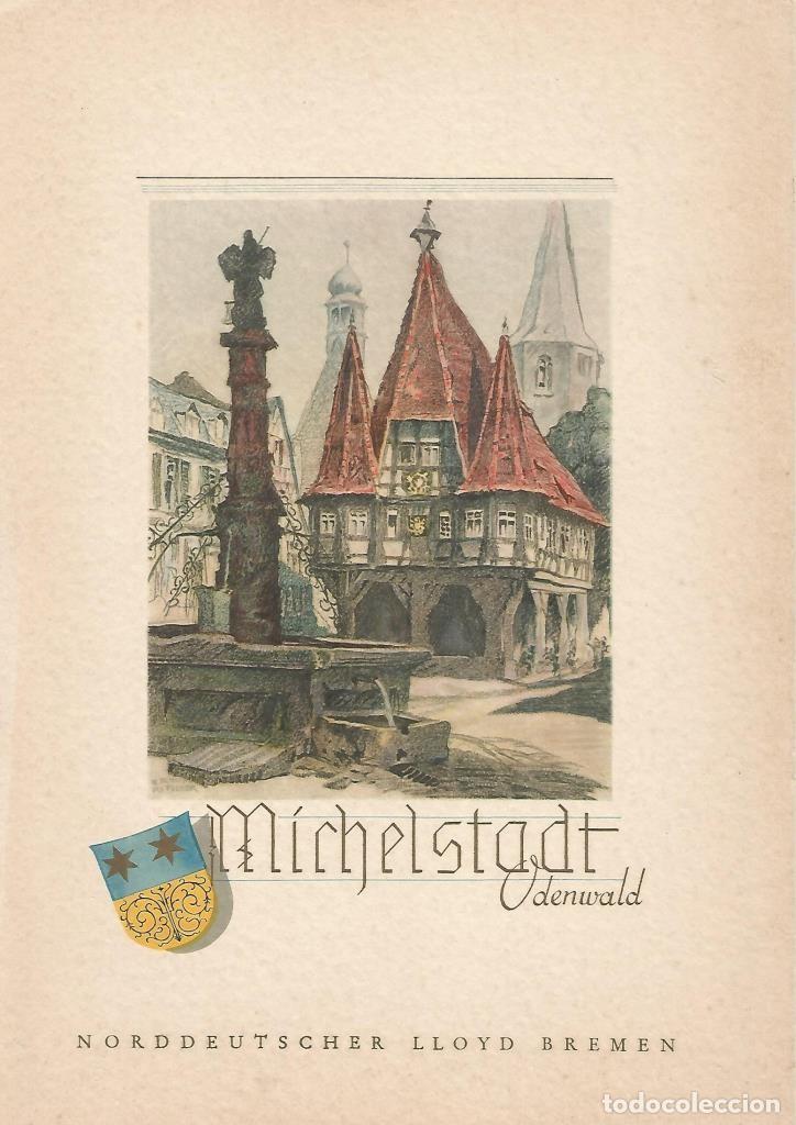 Postales: Menu publicitario numerado 00396: Menu 31 de diciembre de 1936. VAPOR POSTDAM: Michelstadt - Varios