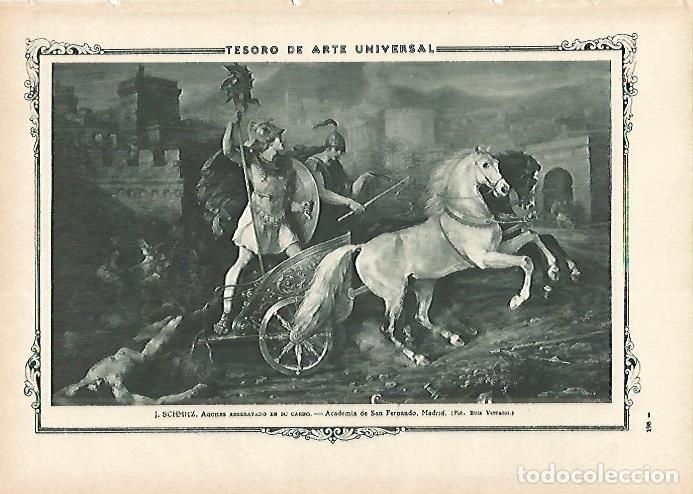 Cartoline: LAMINA 1350. SCHMITZ. Aquiles arrebatado en su carro - Varios